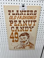 Planters peanuts card stock advertising - candy