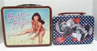 Pair of Vintage Style Lunch Boxes