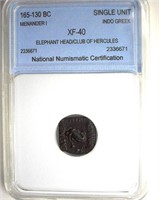 165-130 BC Menander I NNC XF40 Single Unit