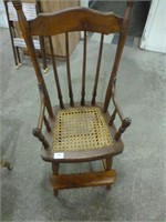 High Chair with Cane Seat