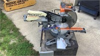 Ridgid 12” sliding compound miter saw, used 1