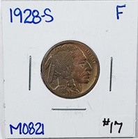 1928-S  Buffalo Nickel   F