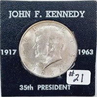 1964  Kennedy Half Dollar   AU