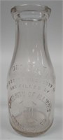 1914 University of Illinois Pint Glass Milk Bottle