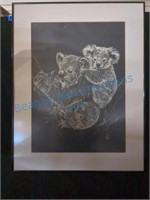 Framed koala bears