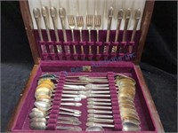 Community plate silverware in box