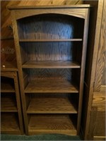 Oak Book Shelf 59.5inX28.5inX15.5in