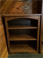 Oak Book Shelf 3.5inX29.5inX16.5in