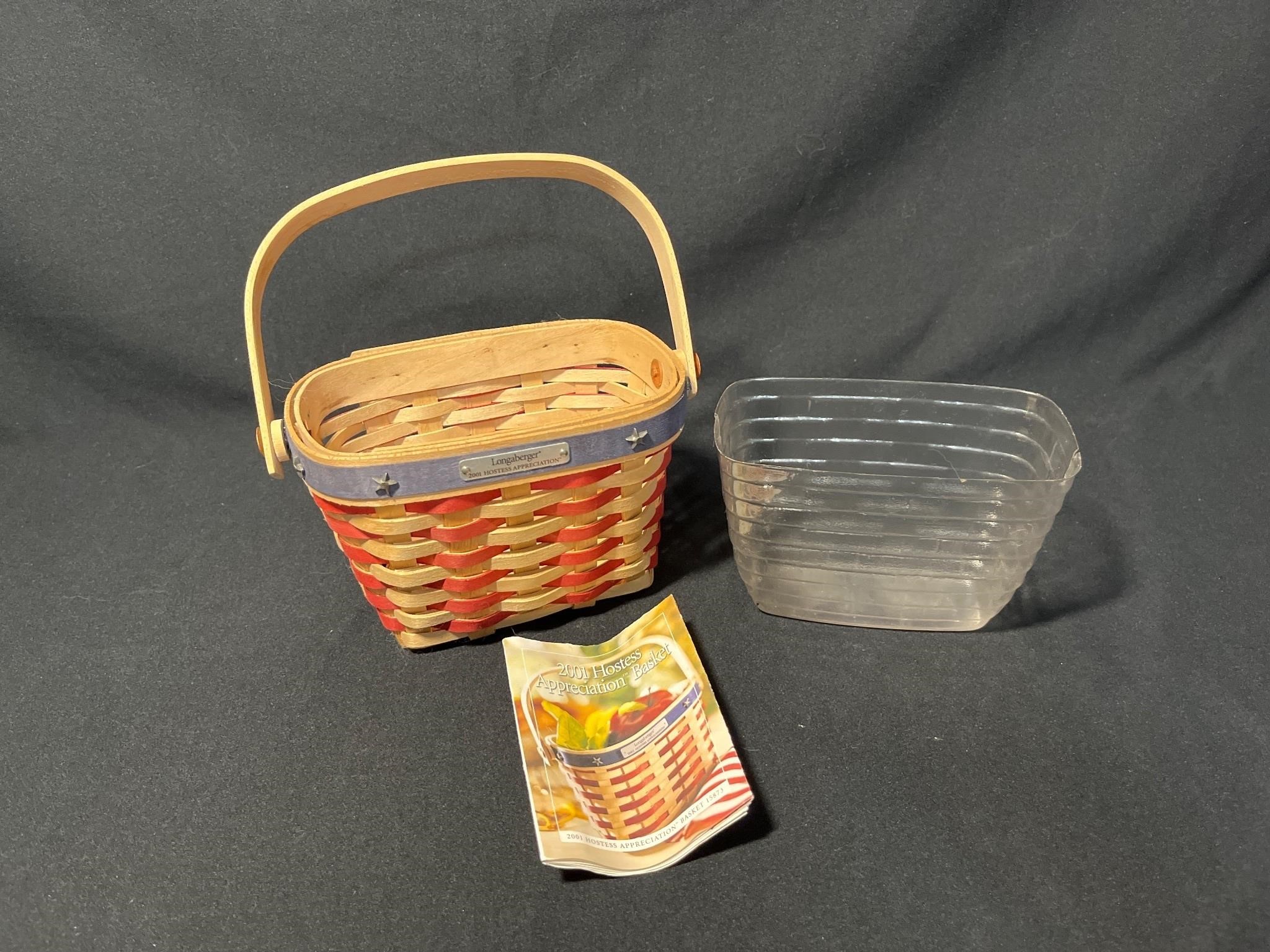 Longaberger basket, 2001 Hostess Appreciation.