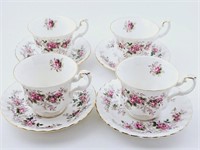 Royal Albert "Lavender Rose" Teacups/Saucers