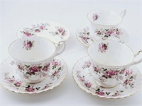 Royal Albert "Lavender Rose" Teacups/Saucers