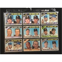 9 1966 Topps Baseball Stars