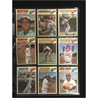 9 1977 Topps Cloth Baseball Cards