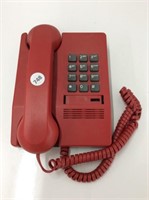 northern telecom red push button phone