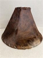 Cowhide lampshade, leather