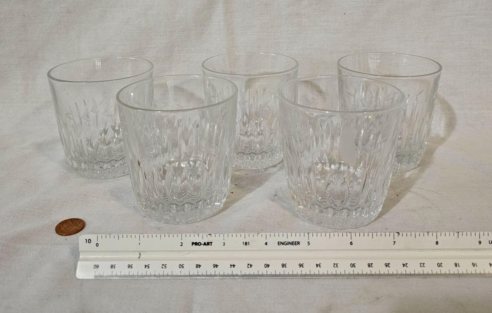 Princess House Heritage Lead Crystal Tumblers