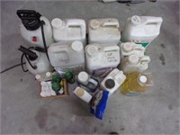 Assorted Chemicals and 2 Sprayers