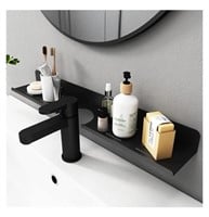 NEW 24" Over The Faucet Shelf, Black Acrylic