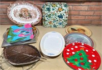 vintage platters & trays