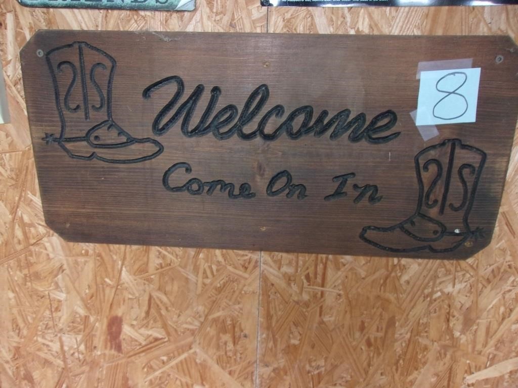 WELCOME WOOD SIGN DECOR
