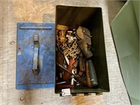 STEEL AMMUNITION BOX AND CONTENTS