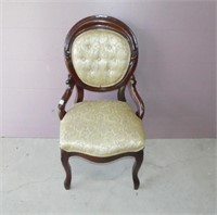 Walnut Victorian Parlor Chair