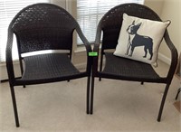 Woven outdoor chairs great condition