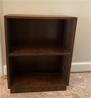 Small 2-Tier Wooden Bookcase
