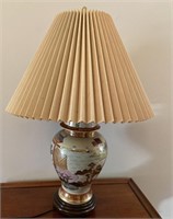 Asian Themed Table Lamp with Shade