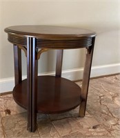 Round Wooden End Table/Side Table