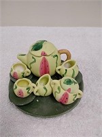 Decorative watermelon tea set
