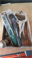 Vise-grip, adjustable Wrench, suicide knob, etc