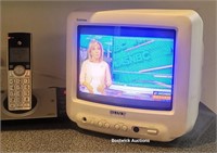 Retro small Sony TV and AT&t phones