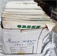 Box of Green Magazines