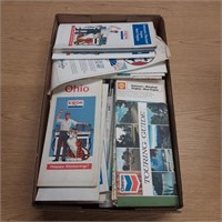 Entire box of vintage state road maps