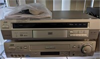 JVC DVD AND VHS DECKS