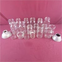 Group of Canning Jars - various sizes and 2