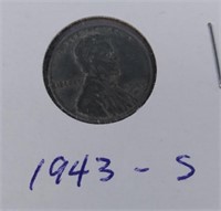 F1) 1943 Steel Penny Coin