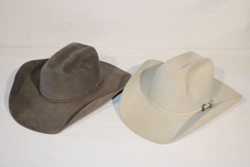 (4) Assort. Cowboy Hats, Size 7-5/8;