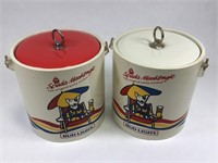 2 1987 Bud Light Spuds Mackenzie Ice Buckets