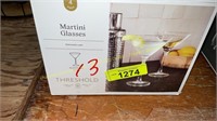 3ct. Threshold Martini Glasses