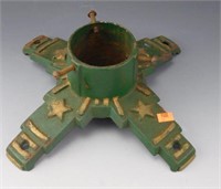 Lot # 3803 - Vintage cast iron green and gold