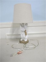 BUNNY RABBIT LAMP  19H TO TOP SHADE  CLEAN / WORKS