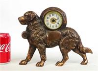 Figural St. Bernard Clock