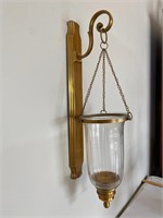 Large Brass Hanging Candle Holder 24" L