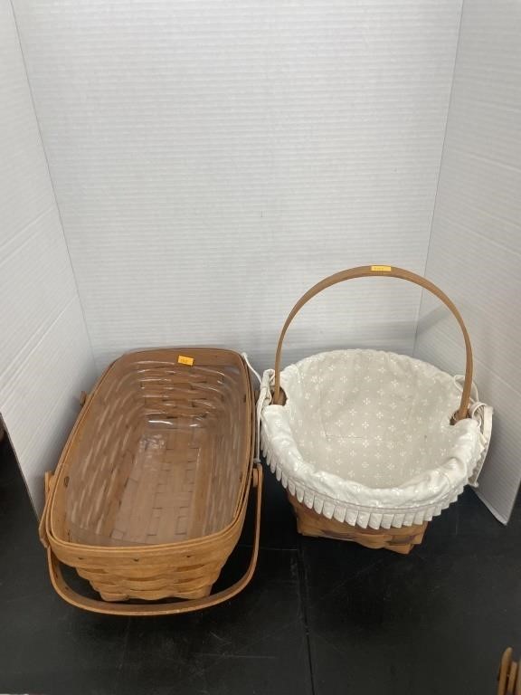 2 longaberger baskets