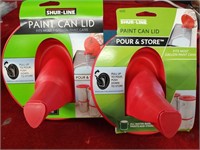 2 Shur Line Paint Can Pour Lids for Gallon Cans