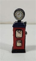 Vintage Gas Pump Quartz desk clock polyresin
