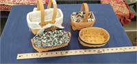 4 Small Longaberger Baskets