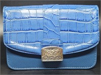 Brighton Blue Croc Handbag